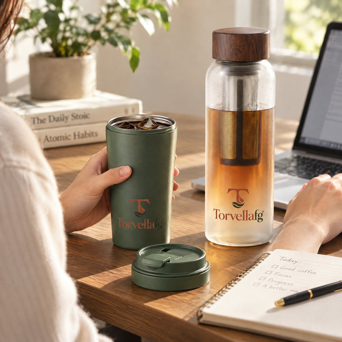 Torvellafg™ Cold Brew Bottle & Thermal Cup Set gallery image 3