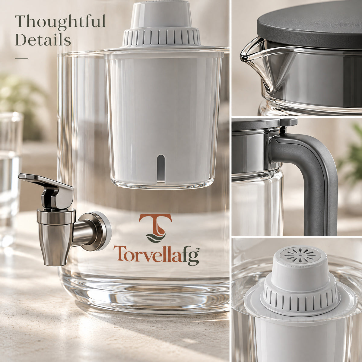 Torvellafg™ Kitchen Water Dispenser Pitcher Set gallery image 5