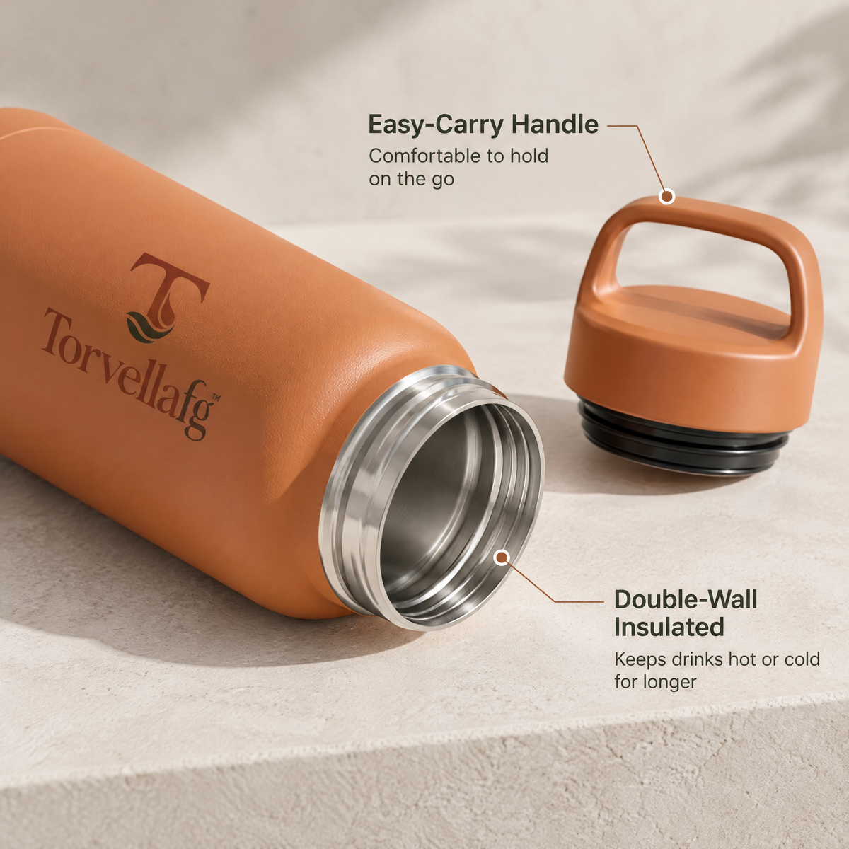 Torvellafg™ Insulated Water Bottle Set (Large & Medium Sizes) gallery image 4