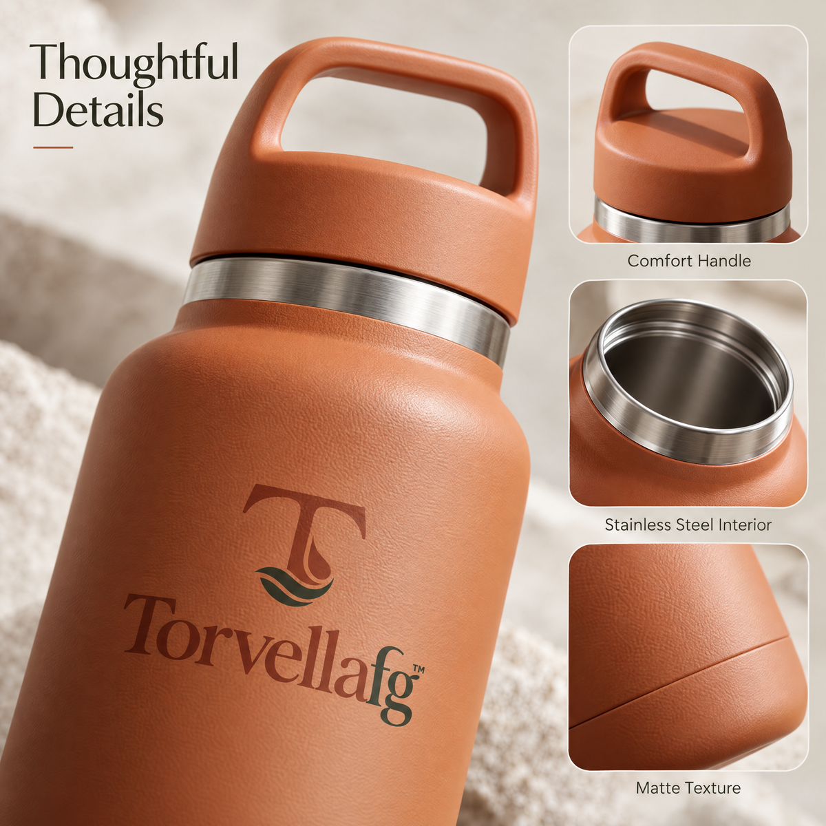 Torvellafg™ Insulated Water Bottle Set (Large & Medium Sizes) gallery image 5