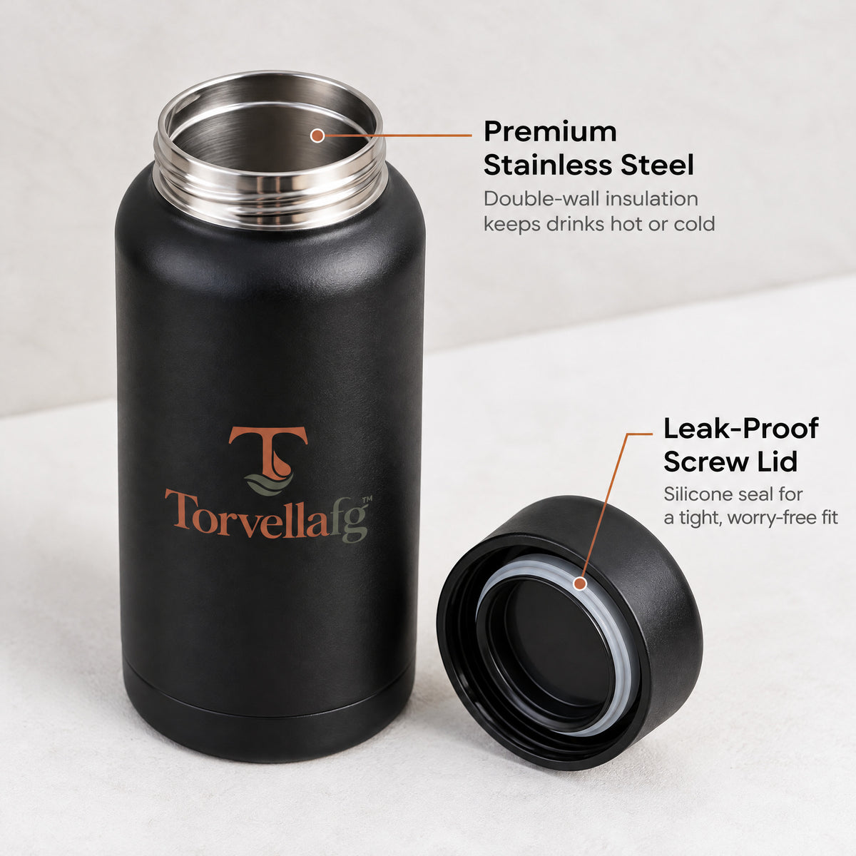 Torvellafg™ Stainless Steel Thermal Bottle Set gallery image 4
