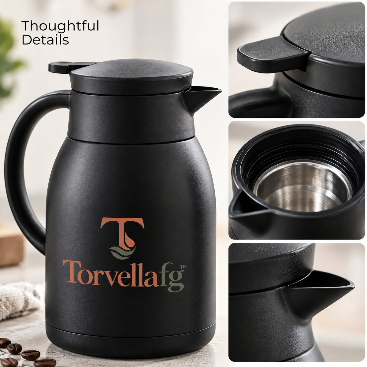 Torvellafg™ Thermal Pitcher & Travel Mug Set gallery image 5