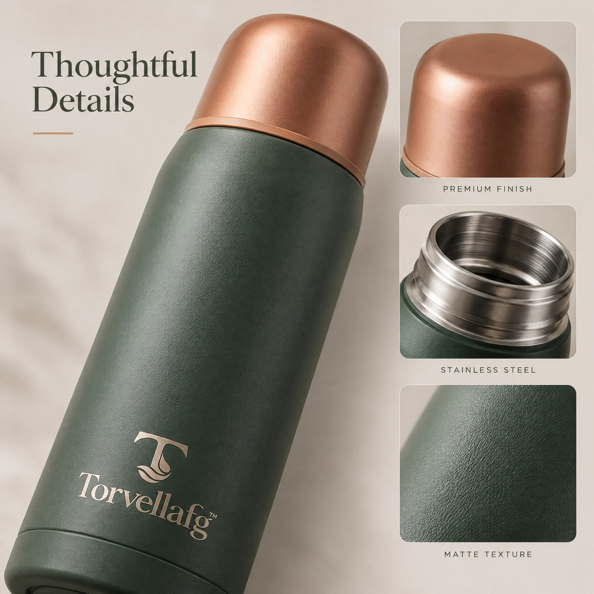 Torvellafg™ Vacuum Flask Set with Cleaning Accessories gallery image 5