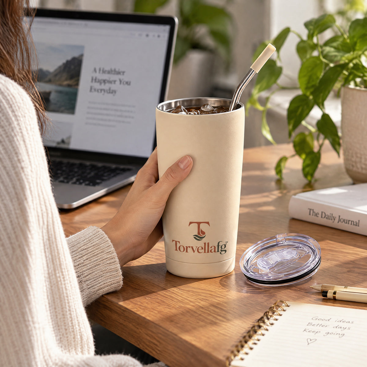 Torvellafg™ Insulated Tumbler Set with Straws gallery image 3