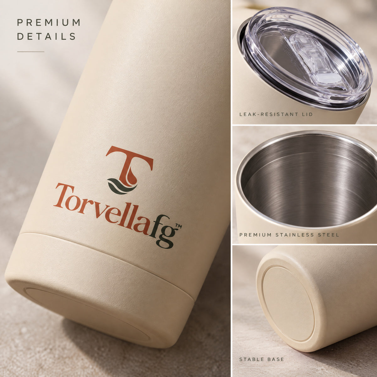 Torvellafg™ Insulated Tumbler Set with Straws gallery image 5