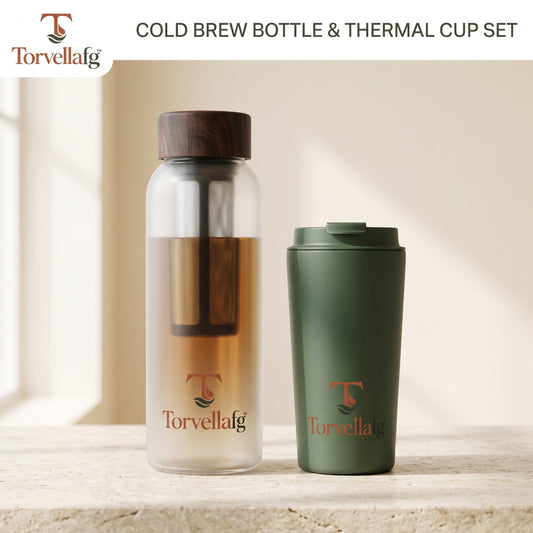 Torvellafg™ Cold Brew Bottle & Thermal Cup Set gallery image 1