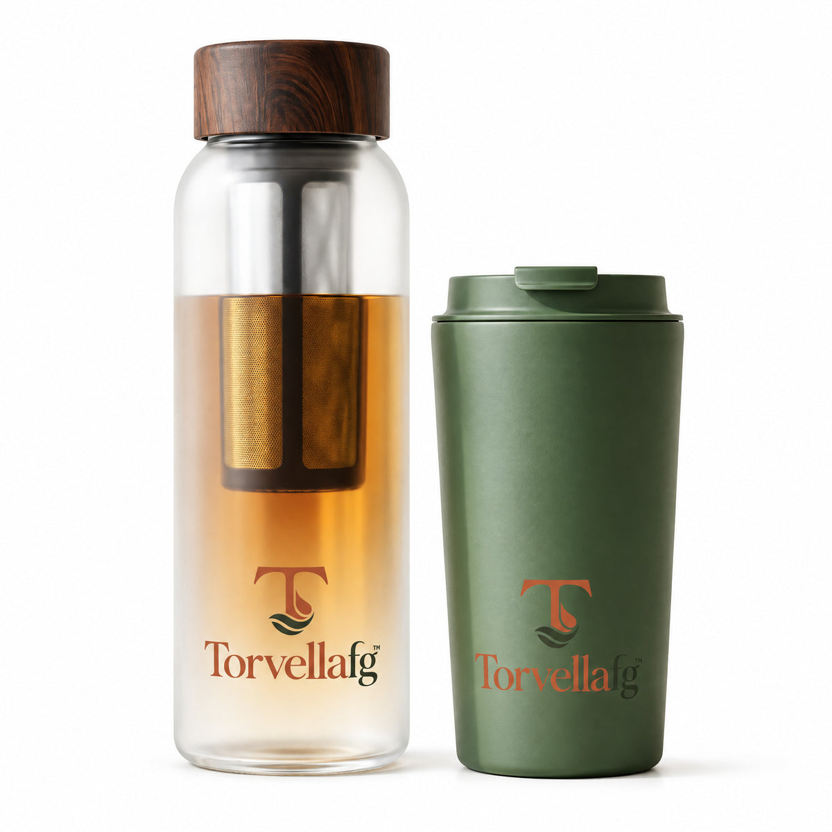 Torvellafg™ Cold Brew Bottle & Thermal Cup Set gallery image 2 (white background)