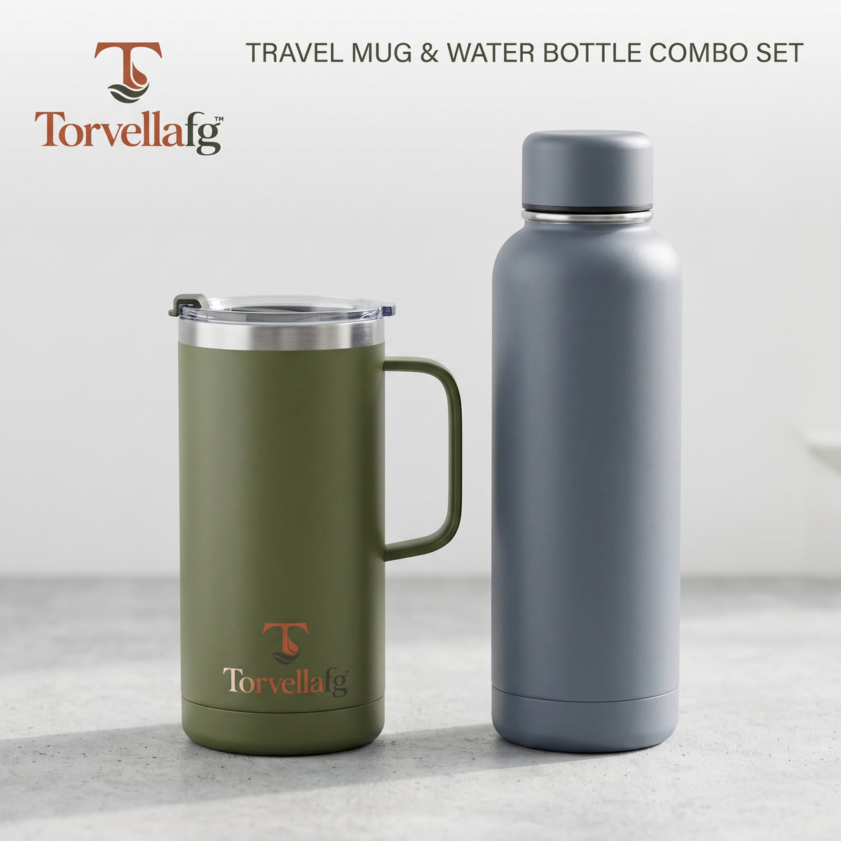 Torvellafg™ Travel Mug & Water Bottle Combo Set gallery image 1